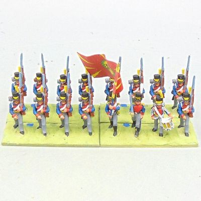 Grade D - Minifigs - Napoleonic - Swedish Line Infantry Unit