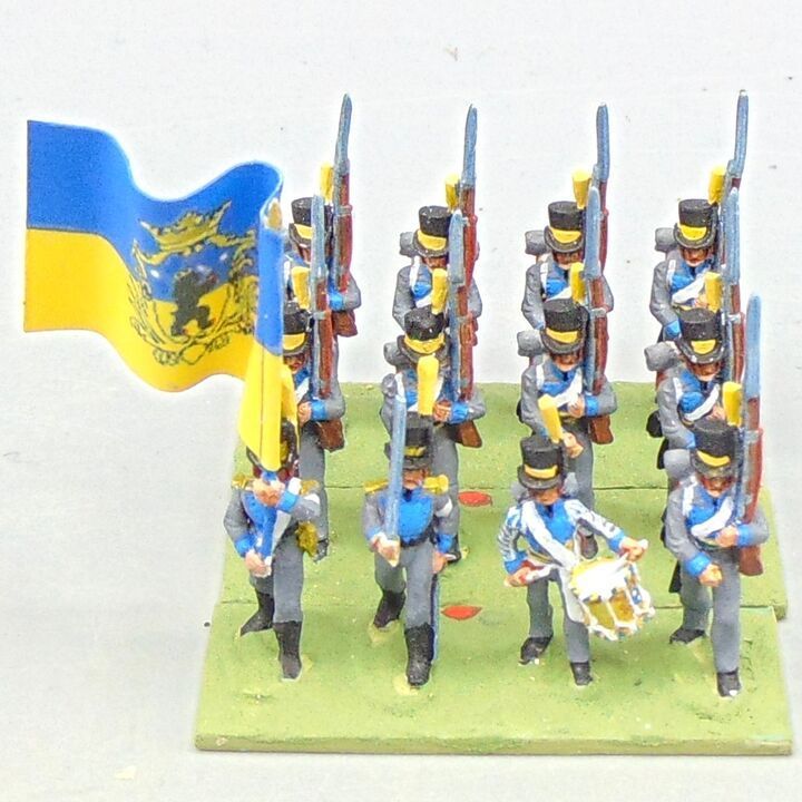 Grade D - Minifigs - Napoleonic - Swedish Line Infantry Unit