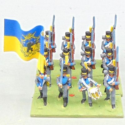 Grade D - Minifigs - Napoleonic - Swedish Line Infantry Unit