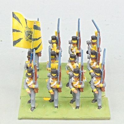 Grade D - Minifigs - Napoleonic - Swedish Line Infantry Unit