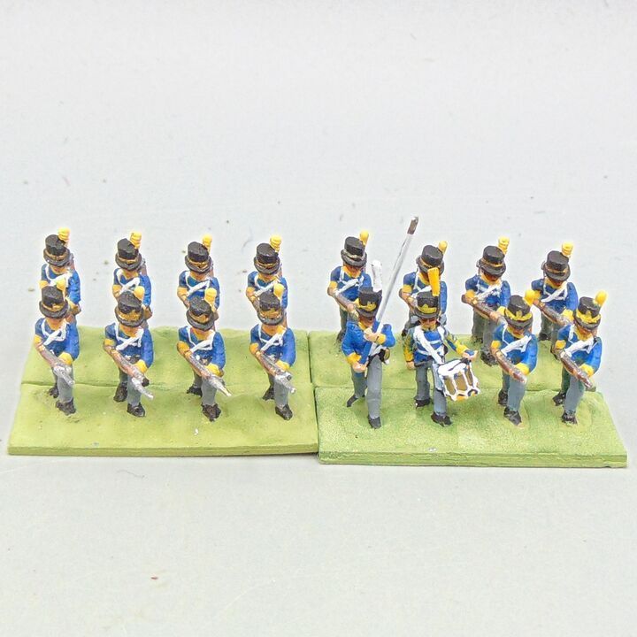 Grade D - Minifigs - Napoleonic - Swedish Line Infantry Unit