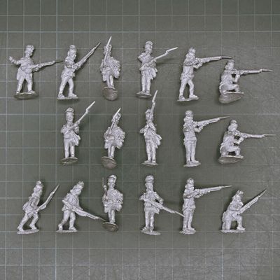 Kings Mountain Miniatures, AWI: British Highland Infantry, Skirmishing
