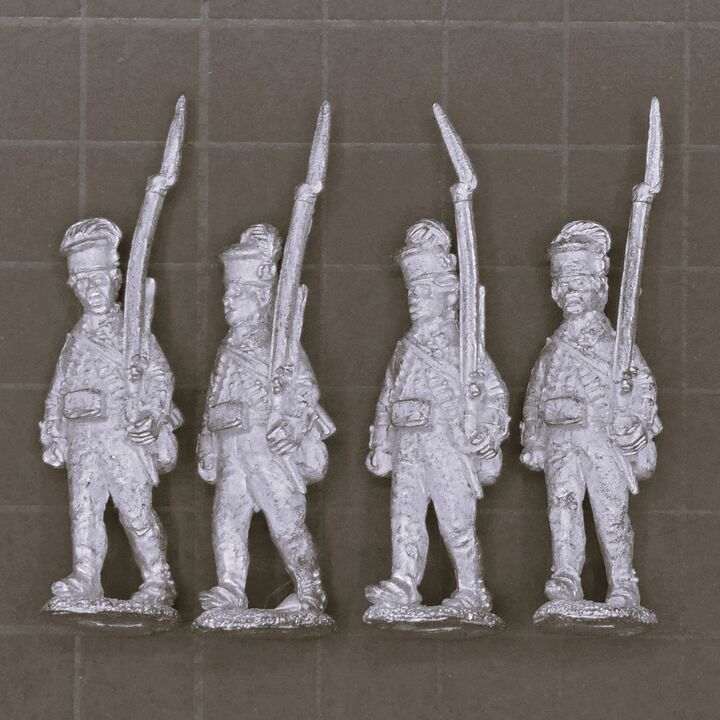 Kings Mountain Miniatures, AWI: British Highland Infantry, Marching