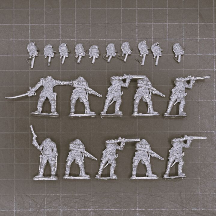 Kings Mountain Miniatures, AWI: Dismounted US Dragoons
