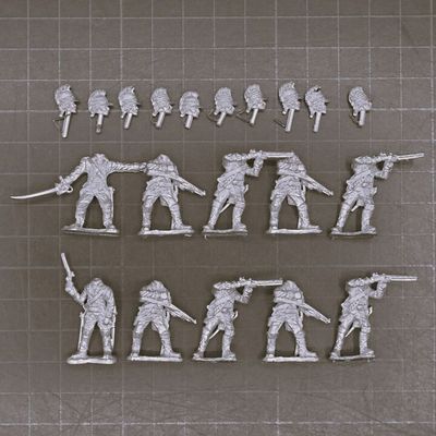 Kings Mountain Miniatures, AWI: Dismounted US Dragoons