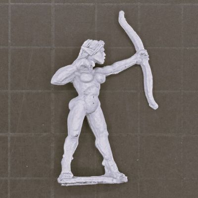 Warmonger Miniatures, Fantasy Elves: Nymph Warrior - Glade Bow Warmonger Miniatures, Fantasy Elves: Nymph Warrior - Glade Bow