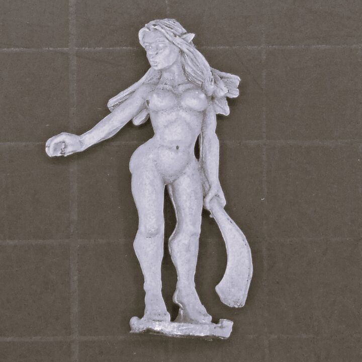 Warmonger Miniatures, Fantasy Elves: Nymph Warrior - Wisteria