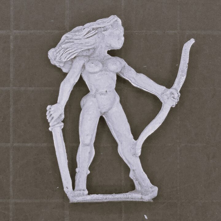 Warmonger Miniatures, Fantasy Elves: Nymph Warrior - Fire Petal