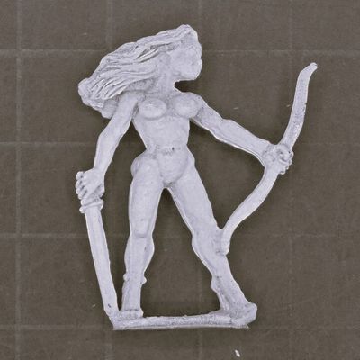 Warmonger Miniatures, Fantasy Elves: Nymph Warrior - Fire Petal