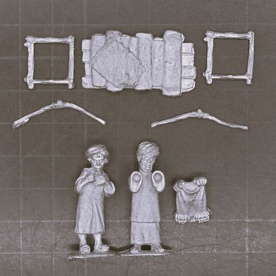 Eureka Miniatures, Modern: Middle Eastern Civilians - Abdul's Haberdashery Stall Eureka Miniatures, Modern: Middle Eastern Civilians - Abdul's Haberdashery Stall