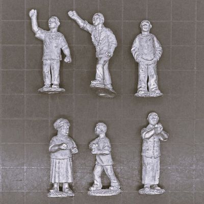 Eureka Miniatures, Modern: African Civilian Mob Eureka Miniatures, Modern: African Civilian Mob