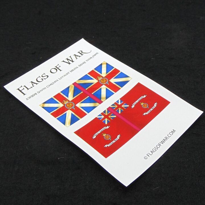 28mm, Flags of War, AWI: British Colours of South Carolina Loyalist Militia (Make Your Own) 28mm, Flags of War, AWI: British Colours of South Carolina Loyalist Militia (Make Your Own)
