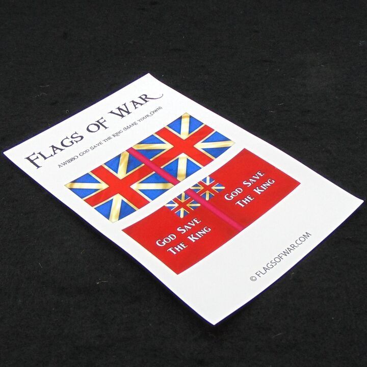 28mm, Flags of War, AWI: British Colours of Loyalist Militia (Make Your Own)