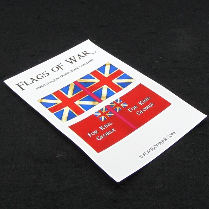 28mm, Flags of War, AWI: British Colours of Loyalist Militia (Make Your Own)