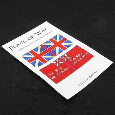28mm, Flags of War, AWI: British Colours of Loyalist Militia (Make Your Own)
