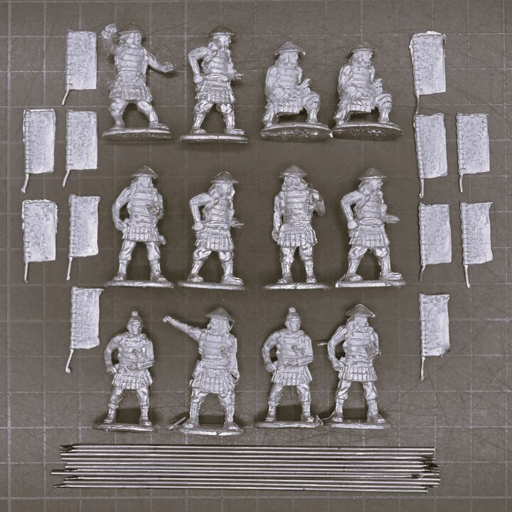 Footsore Miniatures, Feudal Japan: Ashigaru with Spears