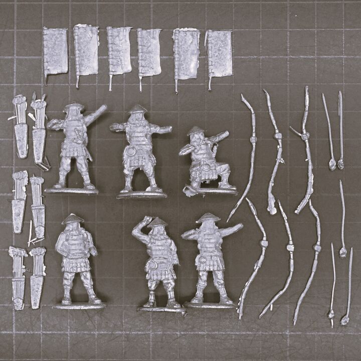 Footsore Miniatures, Feudal Japan: Ashigaru with Bows