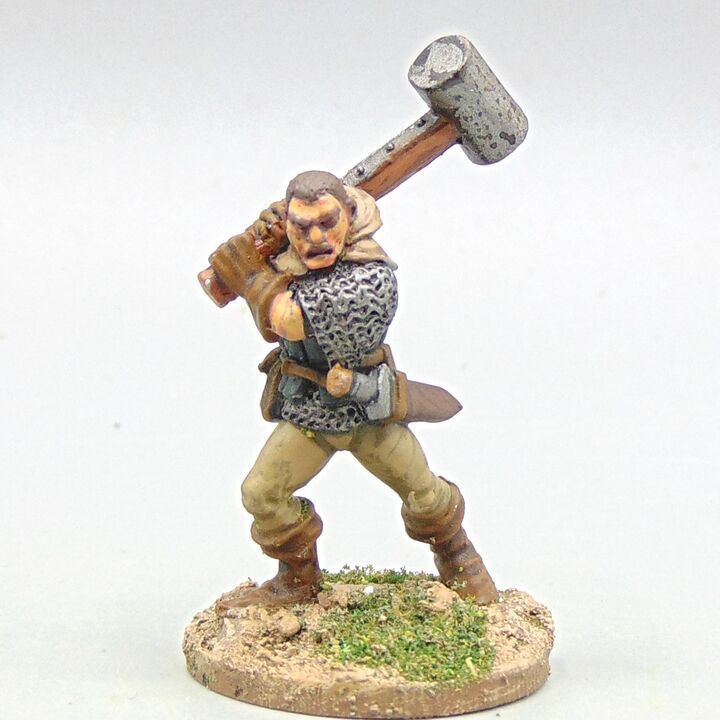 Grade C - Grenadier Models - Fantasy - Hero with Warhammer