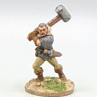 Grade C - Grenadier Models - Fantasy - Hero with Warhammer