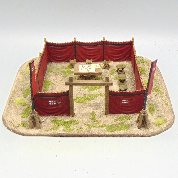 Grade C - 3D Alien Worlds - Feudal Japan - Jinmaku Curtains, Samurai Command Area