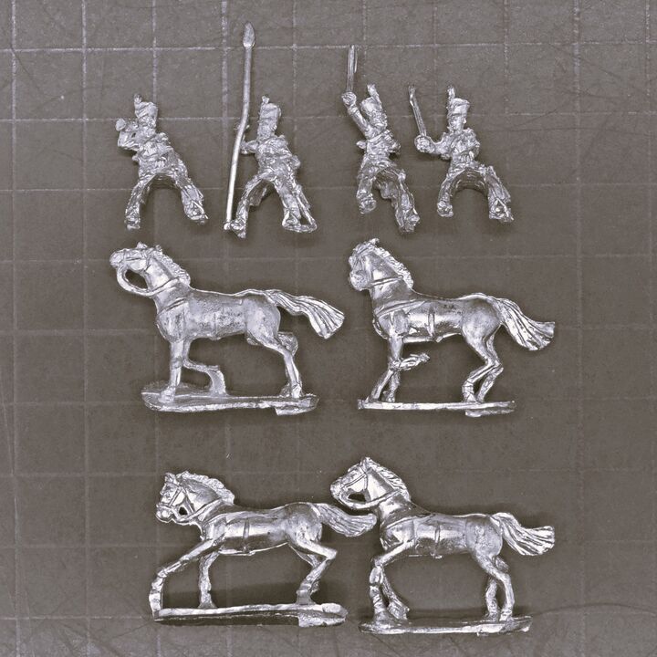 Blue Moon Manufacturing, Napoleonic - British Light Dragoon Command in Shakos