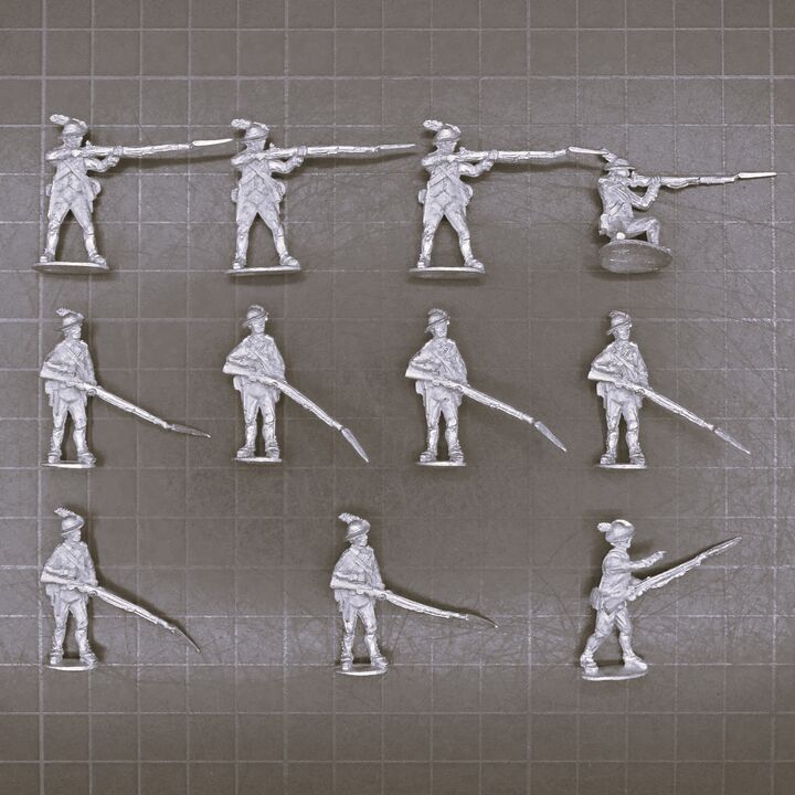 Fife & Drum Miniatures, AWI: British Guards Infantry Skirmishing