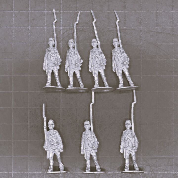 Fife & Drum Miniatures, AWI: British Guards Light Company, Marching
