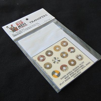28mm, Littlebigman Studios, Dark Ages:  Saxon Shield Transfers for West Wind Miniatures