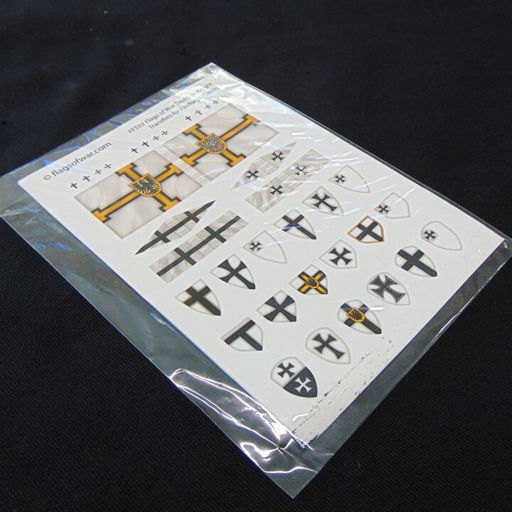 28mm, Flags of War, Crusades: Teutonic Knight Transfers for Fireforge Games
