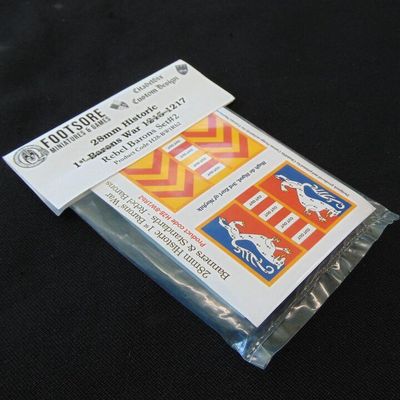 28mm, CitadelSix Custom Design, Medieval Barons War 1215-1217: Royalist Flags & Shield Transfers 28mm, CitadelSix Custom Design, Medieval Barons War 1215-1217: Royalist Flags & Shield Transfers