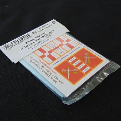 28mm, CitadelSix Custom Design, Medieval Barons War 1215-1217: Ecclesiastical Flags & Shield Transfers