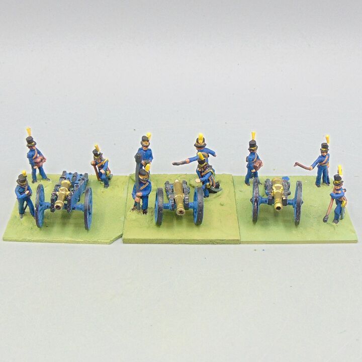 Grade D - Minifigs - Napoleonic - Swedish Field Guns & Foot Artillery Crew