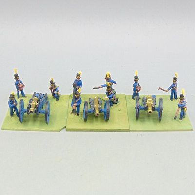 Grade D - Minifigs - Napoleonic - Swedish Field Guns & Foot Artillery Crew