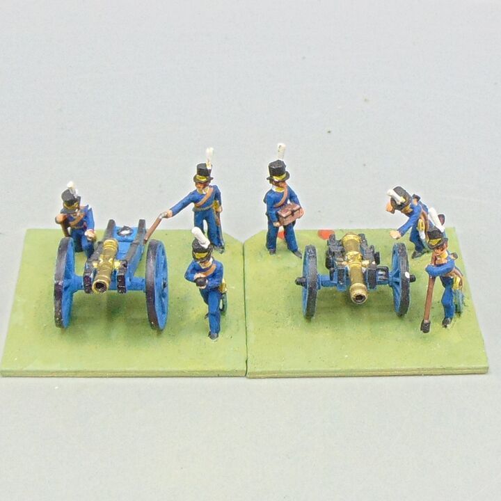Grade D - Minifigs - Napoleonic - Swedish Field Guns & Horse Artillery Crew