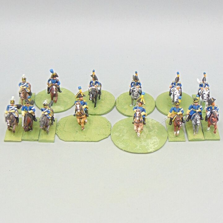 Grade D - Minifigs - Napoleonic - Mounted Swedish Generals, Staff and Officers