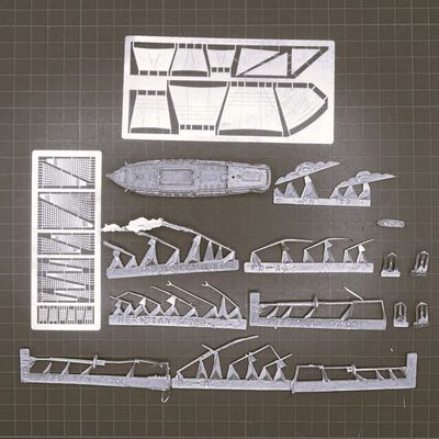 Skytrex Ltd, Napoleonic Naval - 1:700th French 74 Gun Ship of the Line, Heros