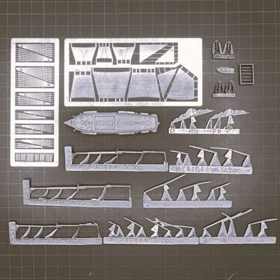 Skytrex Ltd, Napoleonic Naval - 1:700th British 36 Gun Frigate, Euryalus Skytrex Ltd, Napoleonic Naval - 1:700th British 36 Gun Frigate, Euryalus