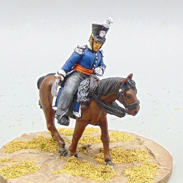 Grade D - Perry Miniatures - Napoleonic - Mounted Dutch Line Infantry Officer