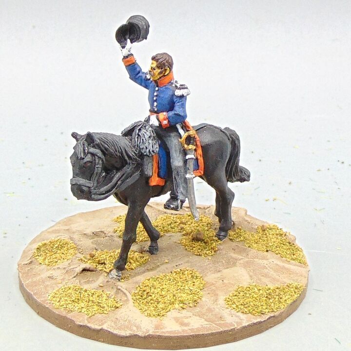 Grade D - Perry Miniatures - Napoleonic - Mounted Dutch Militia Infantry Officer