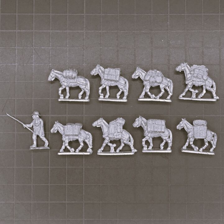 AB Figures, Napoleonic - Peninsular War Mule Train