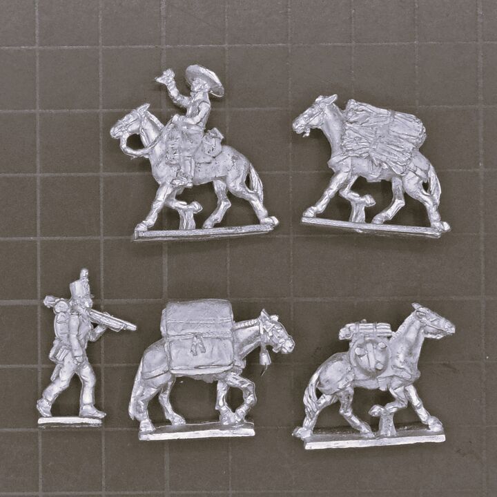 AB Figures, Napoleonic - Peninsular War Mule Train