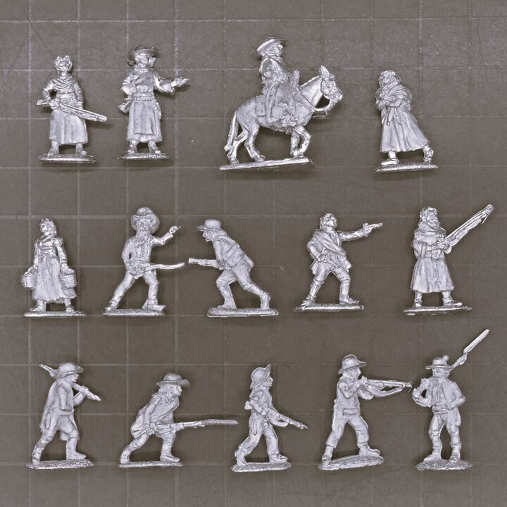 AB Figures, Napoleonic - Spanish Guerrillas including Command & Characters