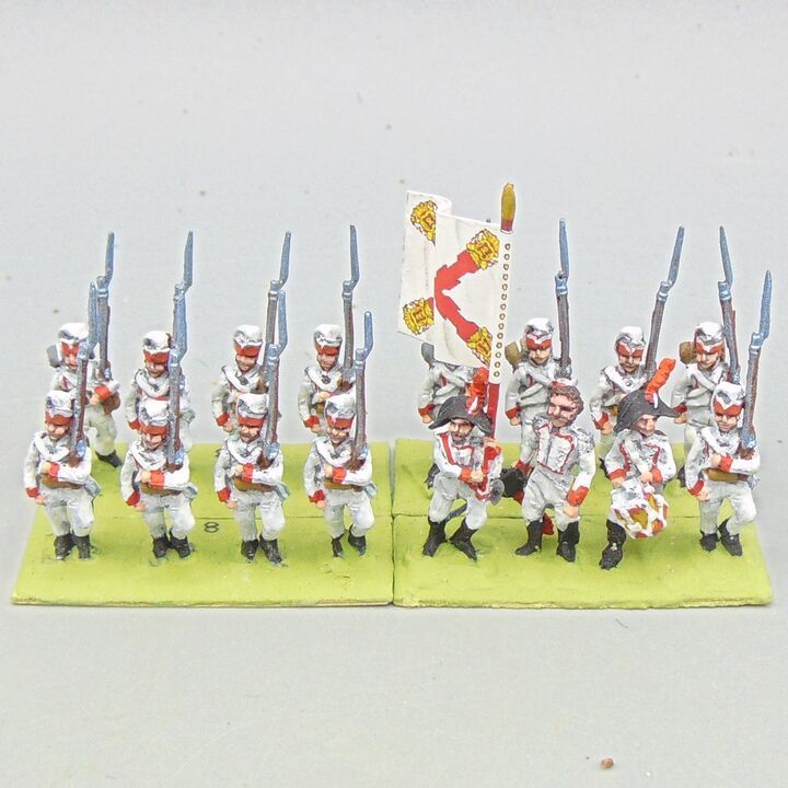 Grade C - Capitan Games - Napoleonic - Spanish Line Infantry Unit in Forage Caps