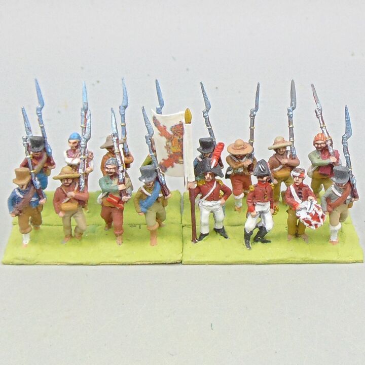 Grade D - Capitan Games - Napoleonic - Spanish Peasant Infantry Unit