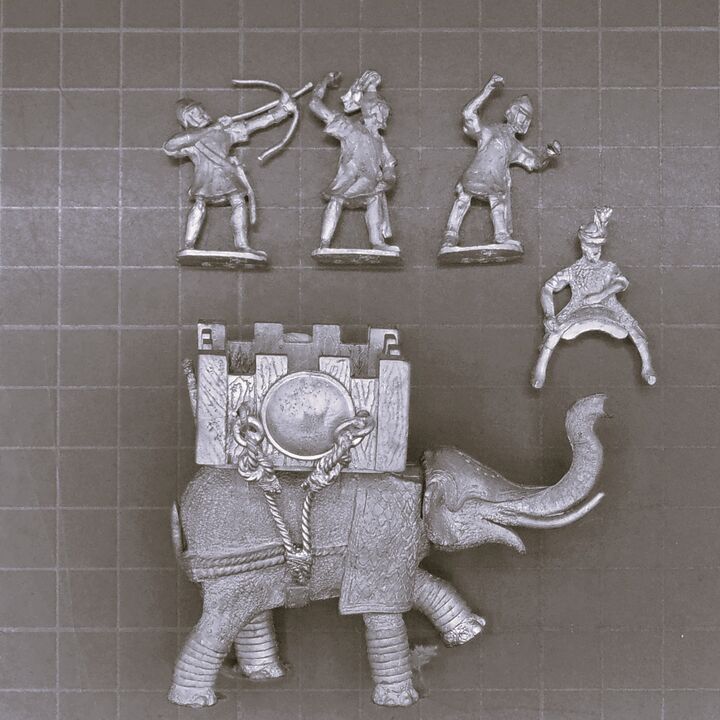 Hinchliffe Figures, Ancient Macedonian: War Elephant