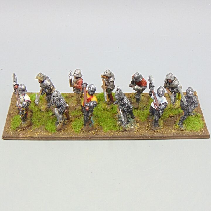 Grade D - Wargames Foundry - Late Medieval/WOTR - Dismounted Men at Arms