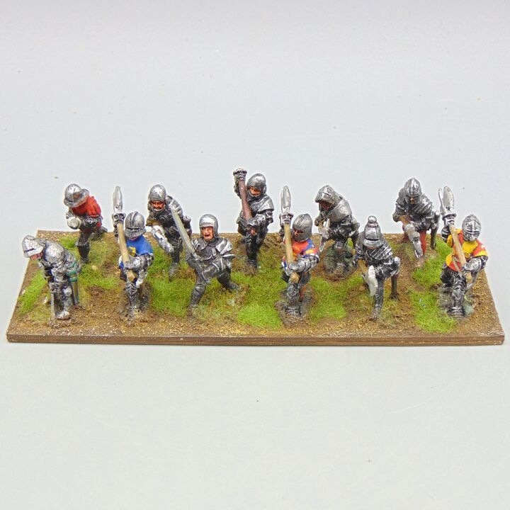 Grade D - Wargames Foundry - Late Medieval/WOTR - Dismounted Men at Arms
