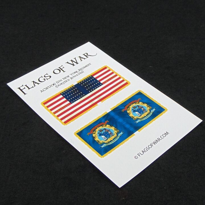 28mm, Flags of War, ACW: Union 5th New York Regiment (Duryees Zouaves)