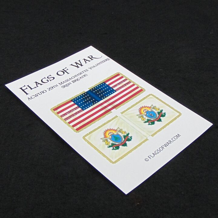 28mm, Flags of War, ACW: Union 29th Massachusetts Volunteers (Irish Brigade)