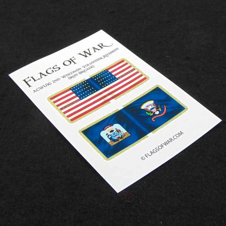 28mm, Flags of War, ACW: Union 2nd Wisconsin Volunteer Regiment (Iron Brigade)